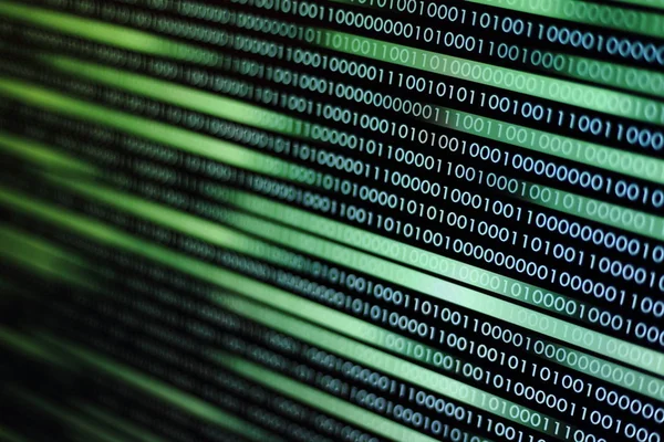 akan veri aktarımı. veri hareket hareket arka plan. Yeşil Mavi Dijital ikili kod biraz hareketli yan yol