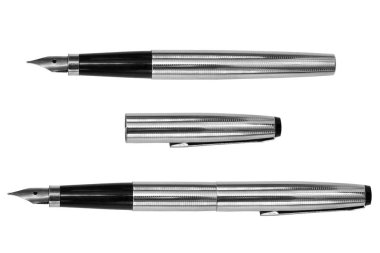 Mürekkep dolma izole kalem beyaz arka plan