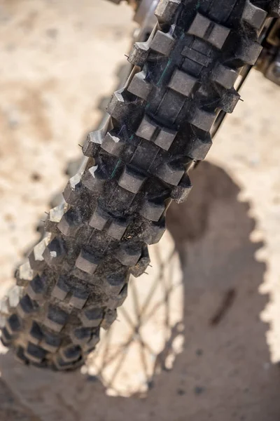 자전거 타이어의 이미지를 닫습니다 — 스톡 사진
