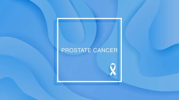 Concientización sobre el cáncer de próstata noviembre. Concepto del Día Mundial del Cáncer de próstata — Vector de stock