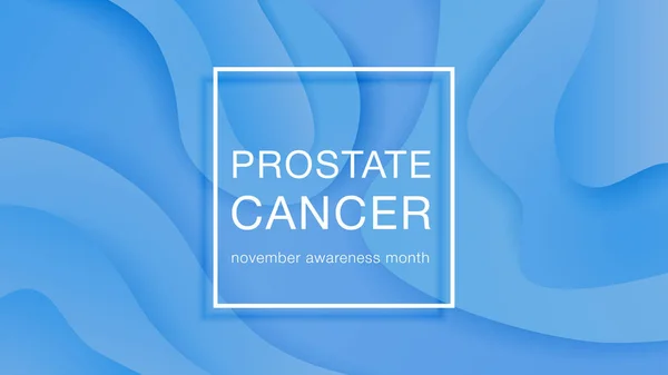 Bewusstsein Prostatakrebs November. Konzept zum Weltprostatakrebs-Tag — Stockvektor