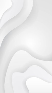 beyaz kağıt kesim arkaplan soyut gerçekçi kağıt kesim dekorasyonu dalgalı katmanlar ile desenli.