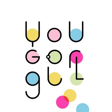 Motivasyonel ve ilham verici sloganı kız gitmek