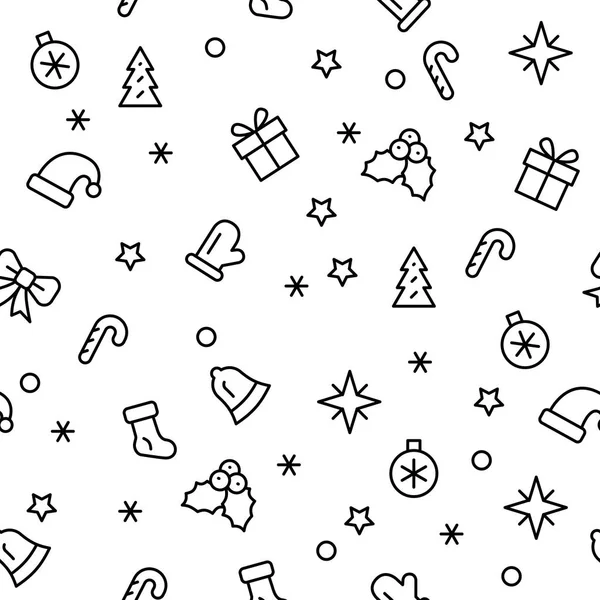 Noel tatili sembolleri ile Basit Noel sorunsuz desen