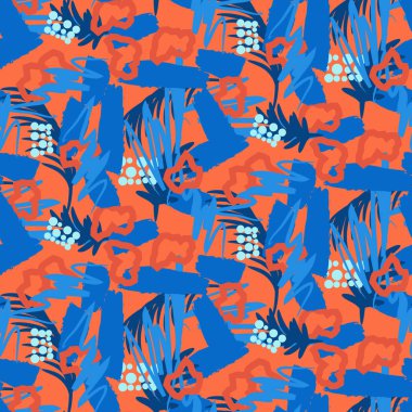 Kırmızı ve mavi vektör arka plan soyut dokulu.