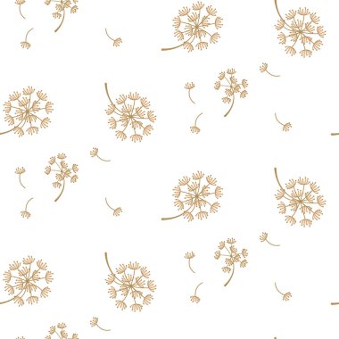 Basit karahindiba çiçek desen vektör tasarımı.