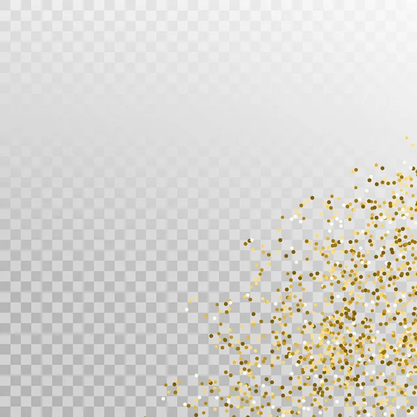 Glitter ouro canto vetor modelo banner . — Vetor de Stock