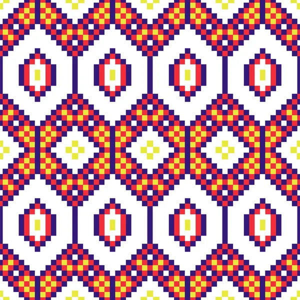 Modèle sans couture géométrique africaine perles texxture formes d'impression . — Image vectorielle