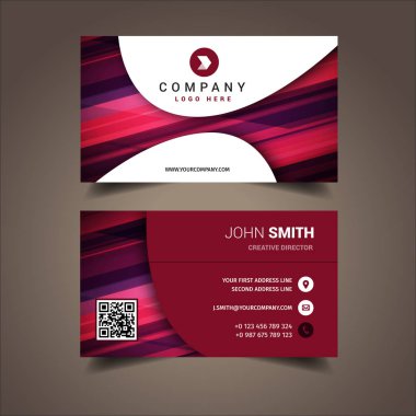 Renkli zarif kartvizit