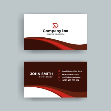 Zarif Bold kırmızı kartvizit