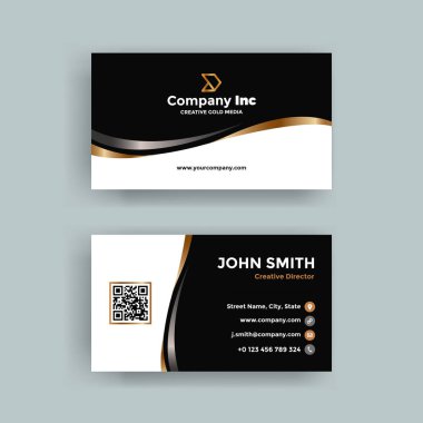 Zarif altın kartvizit