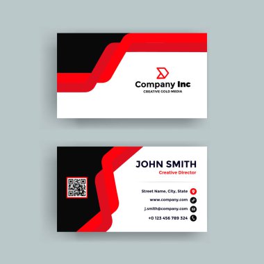 Zarif kırmızı kartvizit