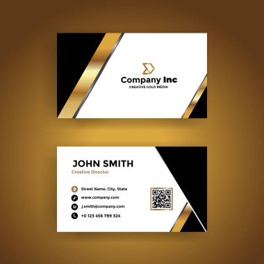 Altın zarif kartviziti