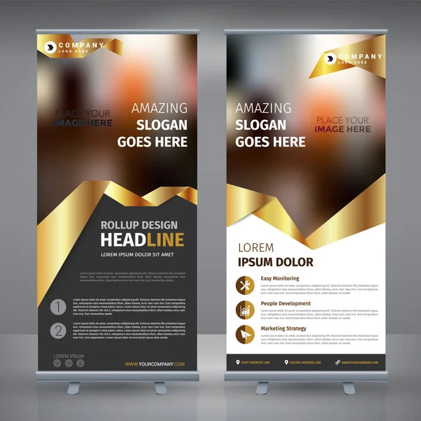 Creative Gold Business Roll — Image vectorielle