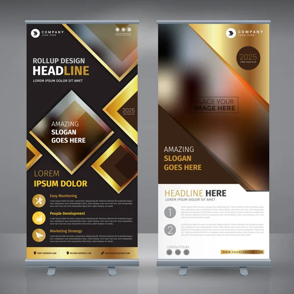 Darken Gold Business Roll — Image vectorielle