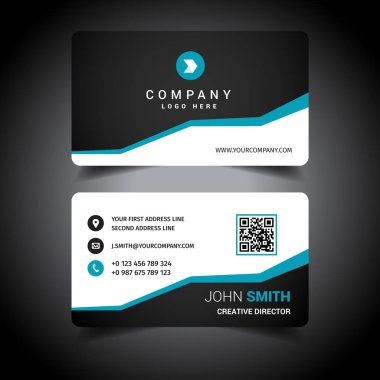 Basit bir şirket kartı.