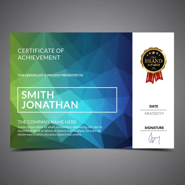 Modern Cool Diploma Template