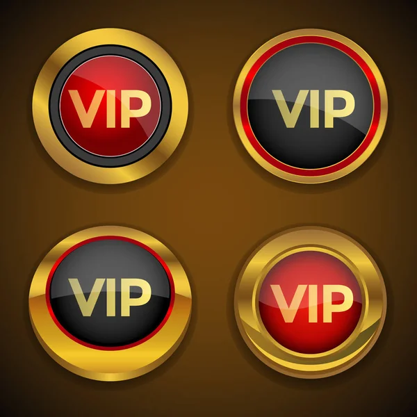 Boutons Icône Vip — Image vectorielle