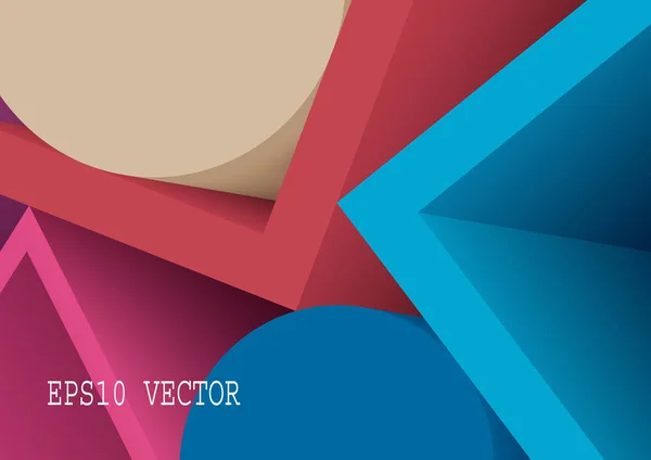 Abstraktní Barevné Geometrické Objekty Design Moderní Zázemí Eps Vektor — Stockový vektor