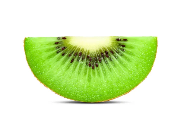 Slice Kiwi Isolated White Clipping Path — Stock Photo, Image