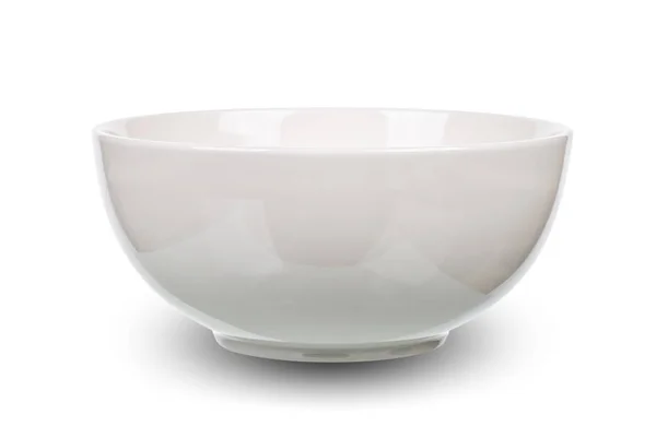 White Bowl Isolated White Background — Stock Photo, Image