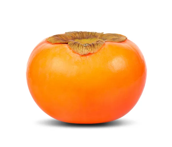 Persimmon Isolated White Clipping Path — Stock Photo, Image