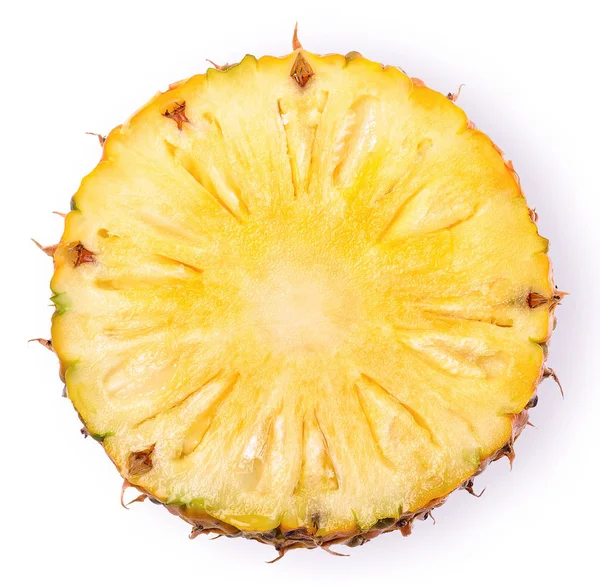 Beyaz kırpma yoluyla izole ananas dilim
