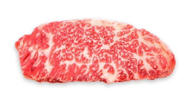 Rundvlees Geïsoleerd Witte Uitknippad — Stockfoto