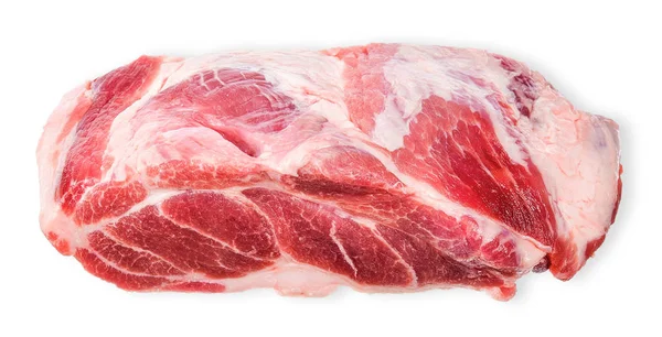 Carne Isolata Bianco Con Percorso Ritaglio — Foto Stock