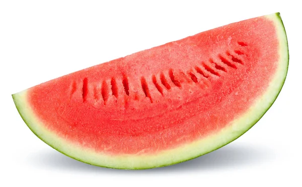Slice Watermelon Isolated White Clipping Path — Stock Photo, Image