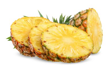 Beyaz kırpma yoluyla izole ananas.