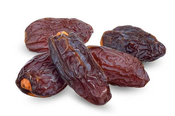 Dried Date Isolated White Clipping Path — Stock Photo, Image