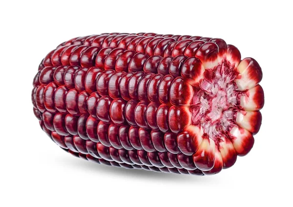 Красная Кукуруза Изолирована Белой Дорожке — стоковое фото