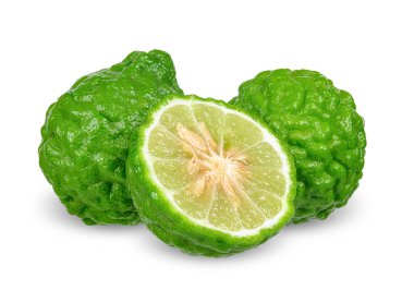 Beyaz kırpma yoluyla izole bergamot.