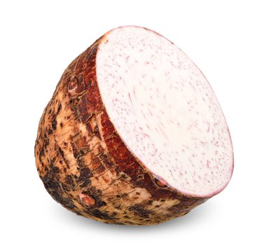 Kırpma yolu ile izole Taro yarısı.