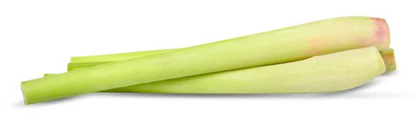 Lemon Grass Elszigetelt Fehér Vágógörbe — Stock Fotó