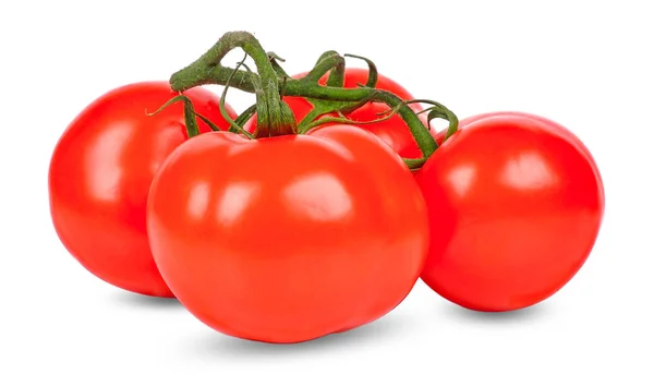 Tomate Aislado Blanco Con Ruta Recorte —  Fotos de Stock