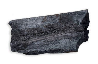 Beyaz kırpma yoluyla izole kömür.