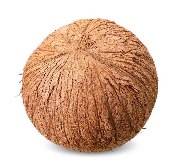 クリッピング パスを白で隔離されるココナッツ — ストック写真