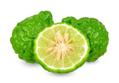 Beyaz kırpma yoluyla izole bergamot.