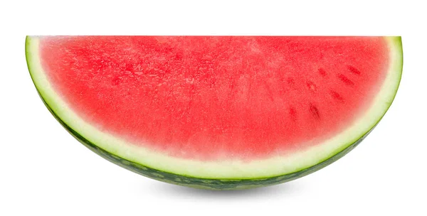 Slice Watermelon Isolated White Clipping Path — Stock Photo, Image