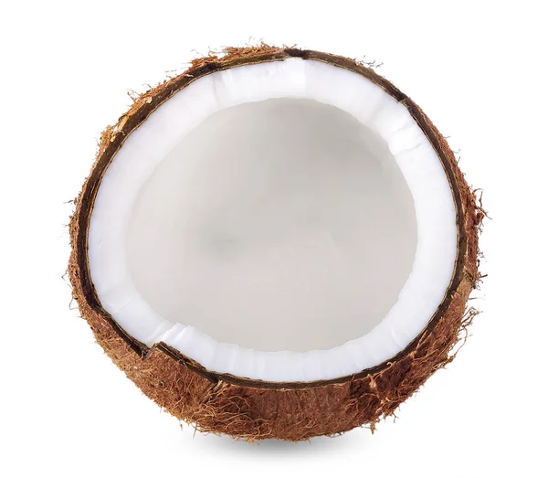 Mleko Kokosowe Białym Tle Ścieżkę Przycinającą Biały — Zdjęcie stockowe
