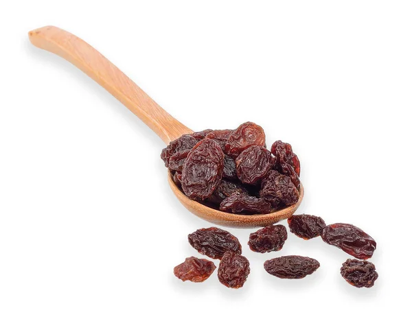 Dried Raisins Isolated White Clipping Path — Stock Photo, Image