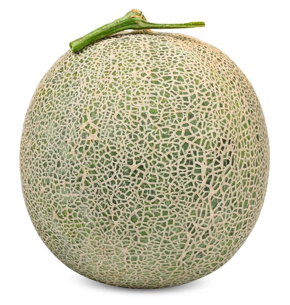 Melone Isoliert Auf Weiß Mit Schneideweg — Stockfoto