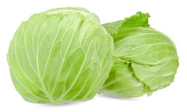 Kırpma yolu ile beyaz arka plan üzerinde izole lahana