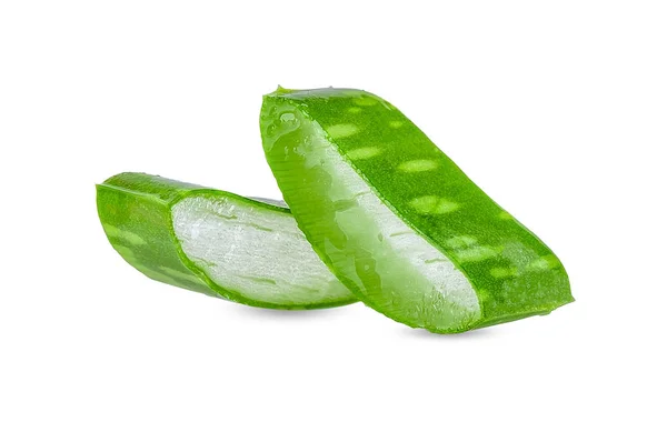 Aloe Vera Isolated White Clipping Path Stock Picture