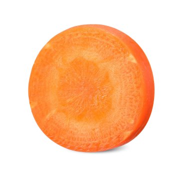 Beyaz Kırpma yoluyla izole havuç dilim