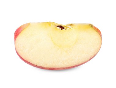 Beyaz kırpma yoluyla izole dilim elma