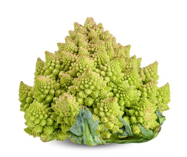 romanesco beyaz kırpma yolu üzerinde izole