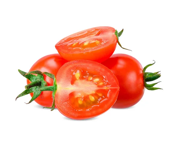 Tomate isoliert auf weißem Schneideweg — Stockfoto